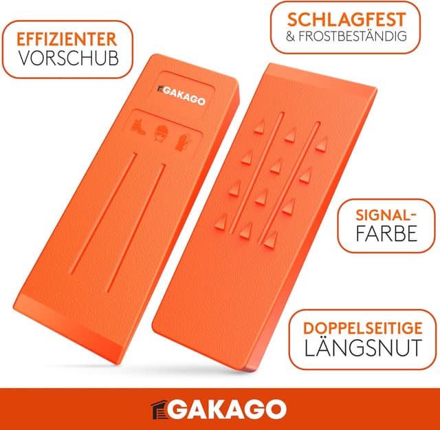 Detalle de Gakago Fällkeil Set 5er Pack für sichere Spaltung