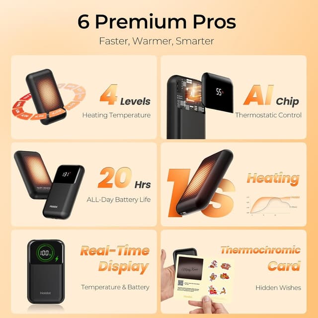 Thumbnail 2 de Hotdot Hand Warmers Rechargeable 131°F