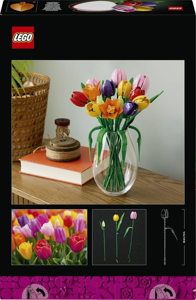 Thumbnail 5 de LEGO Botanicals Tulpenstrauß 14er Set – Kunstblumen für Zuhause