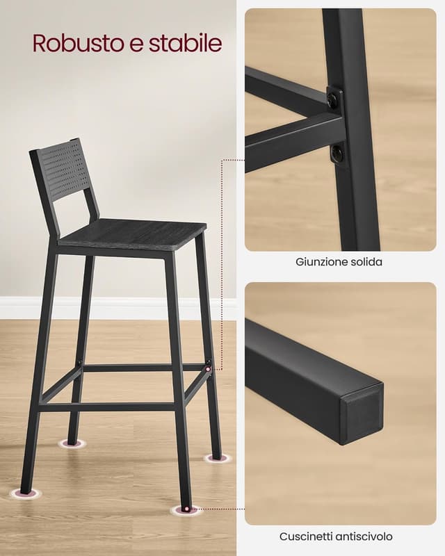 Thumbnail 6 de VASAGLE LBC070B22 Sgabelli cucina 130 kg