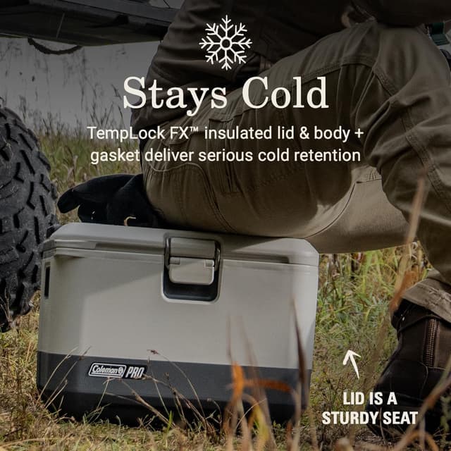 Detalle de Coleman Pro Heavy-Duty 17qt Ultra-Light Premium Hard Cooler Lunchbox (TempLock FX)