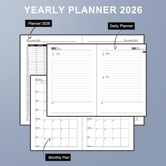 Thumbnail 5 de Holderzwu Akademischer Kalender 2026 Tagesplaner