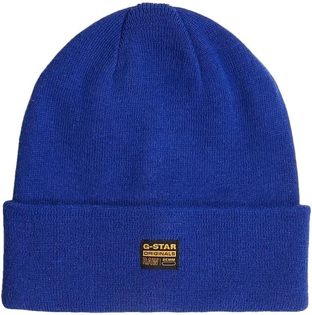 Detalle de G-STAR Herren Effo Long Beanie – langes Strickmützchen mit G-Star-Logo