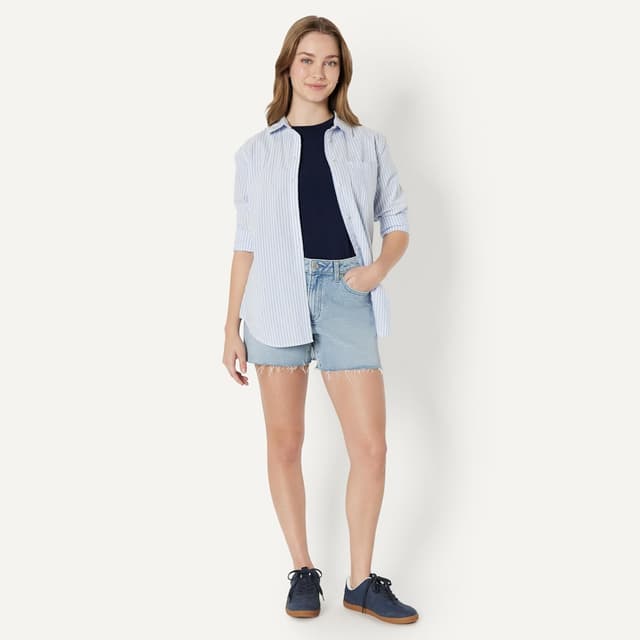 Detalle de Amazon Essentials Damen niedriger Retro-Sneaker mit Schnürung