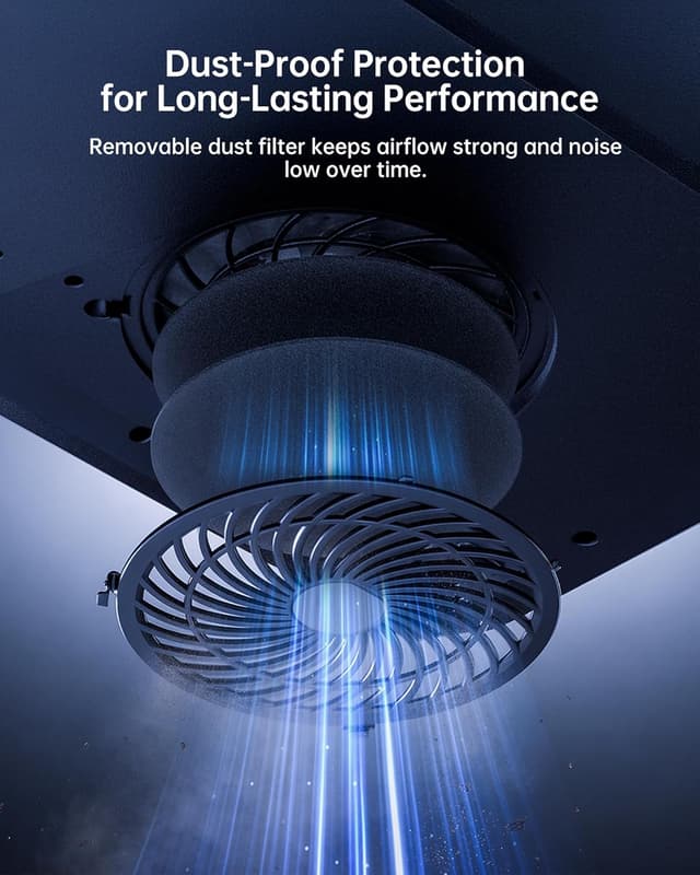 Thumbnail 4 de llano V12 Ultra Laptop Cooling Pad 5.5" with RGB