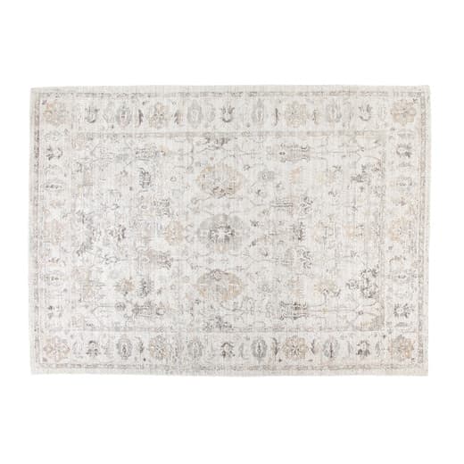 Detalle 2 de El Corte Inglés Alfombra hecha a mano Volga en tonos naturales