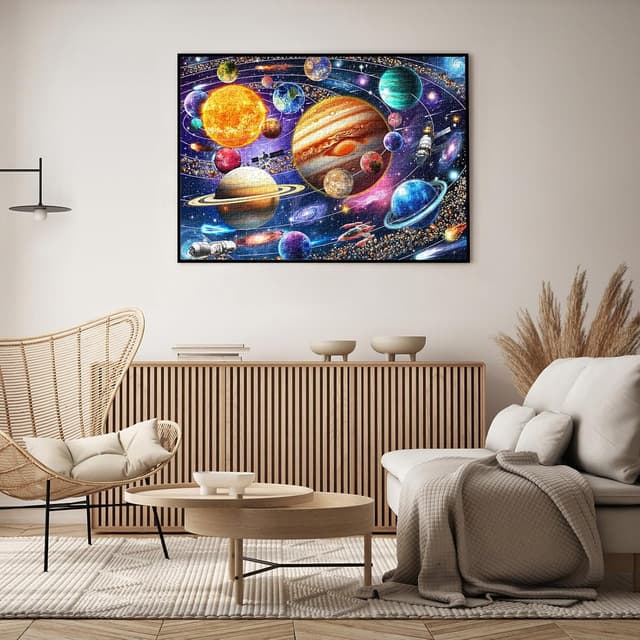 Thumbnail 3 de HUADADA Puzzle 1000 Teile Sonnensystem