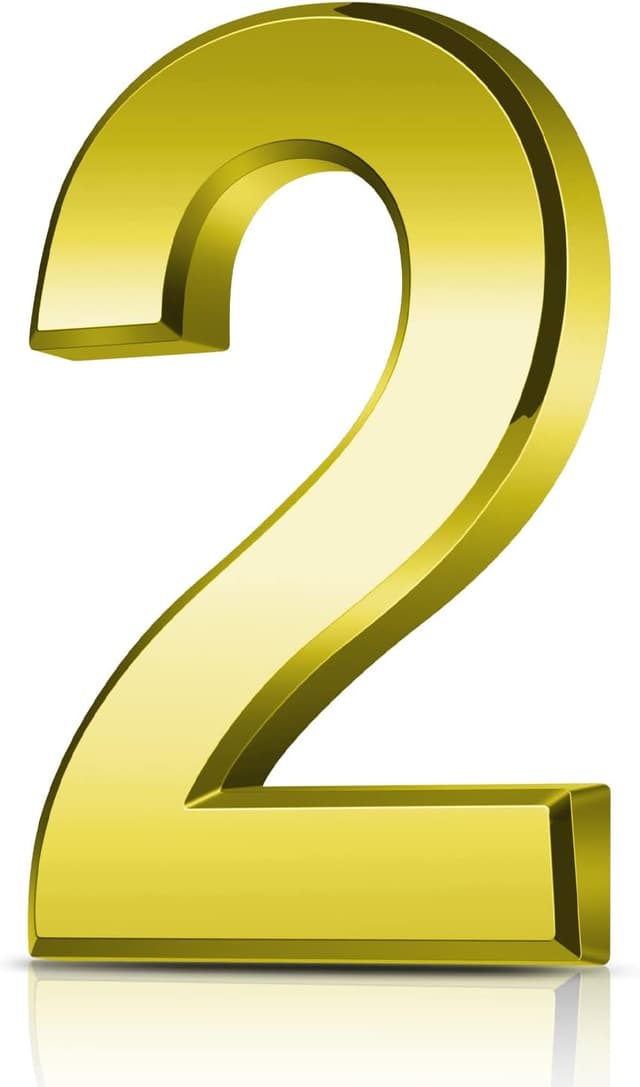 Detalle de Vicloon Plaque numéro maison 7,5 cm 📮