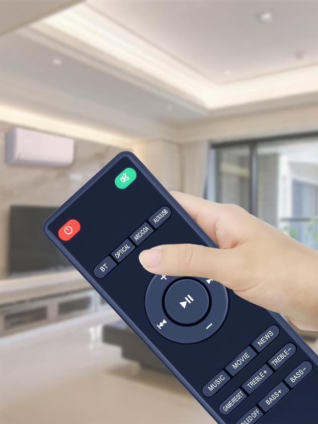 Detalle 1 de TCNOUMT Voyage201 replacement remote control for Heymell Soundbar Voyage 201