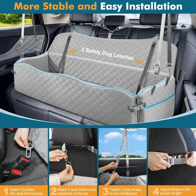 Thumbnail 4 de Tivray Large Dog Car Seat Bed