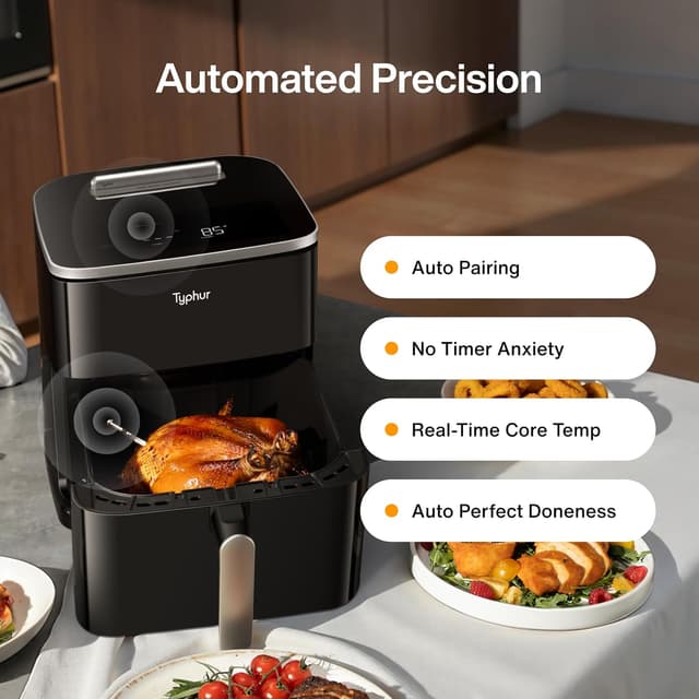 Detalle de Typhur Sync 8QT Air Fryer with Thermometer