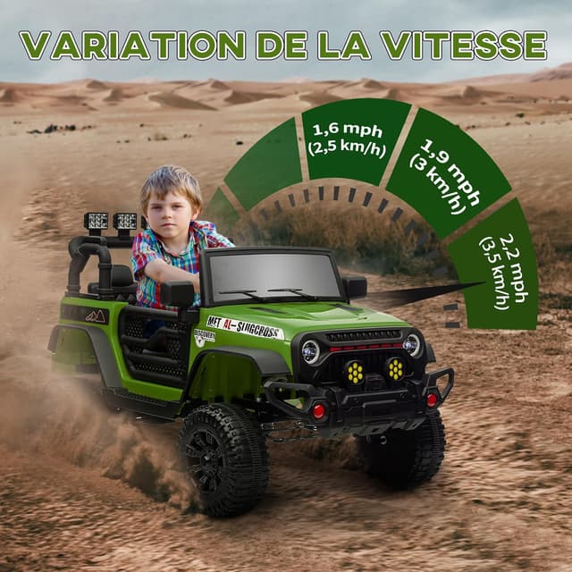 Thumbnail 4 de AIYAPLAY Voiture électrique Enfants UTV 12V
