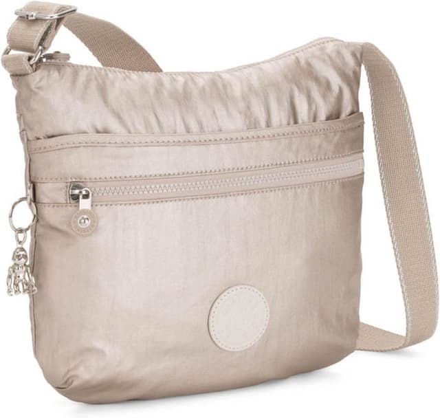 Detalle 2 de Kipling Arto bandolera mediana moda plata