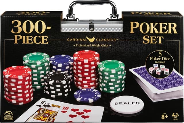 Detalle de Spin Master Games Cardinal Classics 300-piece poker set 🎲
