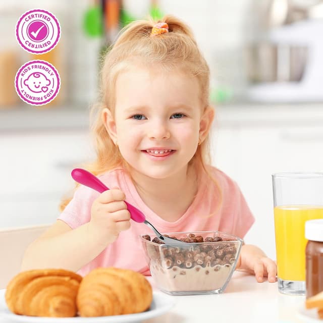 Thumbnail 6 de Lehoo Castle toddler fork and spoon set (6 pcs) – stainless steel unicorn cutlery for ages 2–4