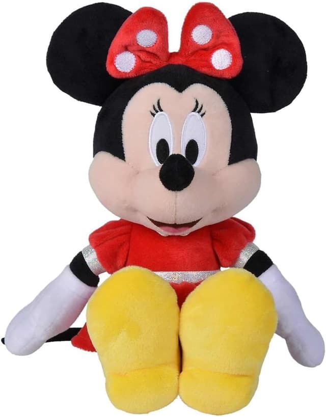 Detalle 2 de Simba Toys - Peluche Minnie Mouse con Vestido Rojo 35 cm