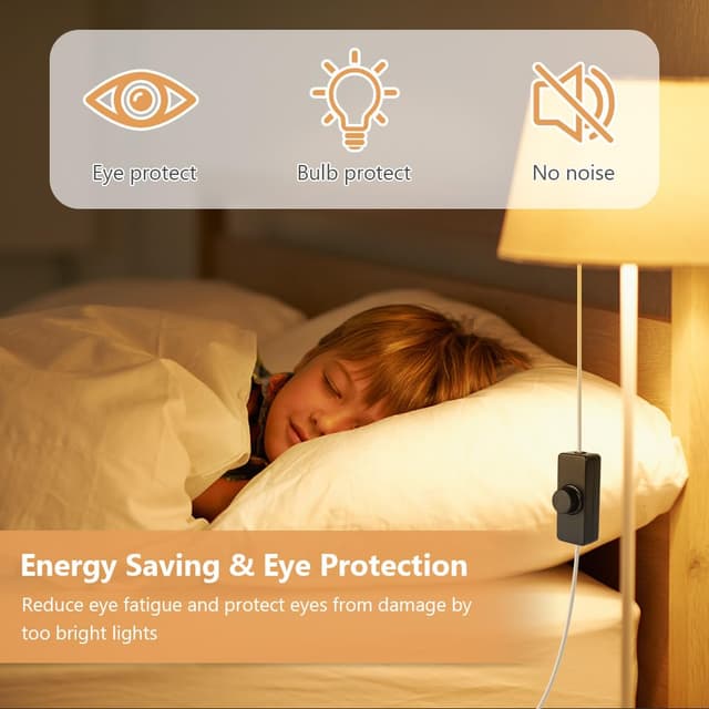 Detalle de AXFEE LED-Dimmschalter (1-Gang, Phasenabschnitt) für dimmbare LED/Glühlampe, schwarz