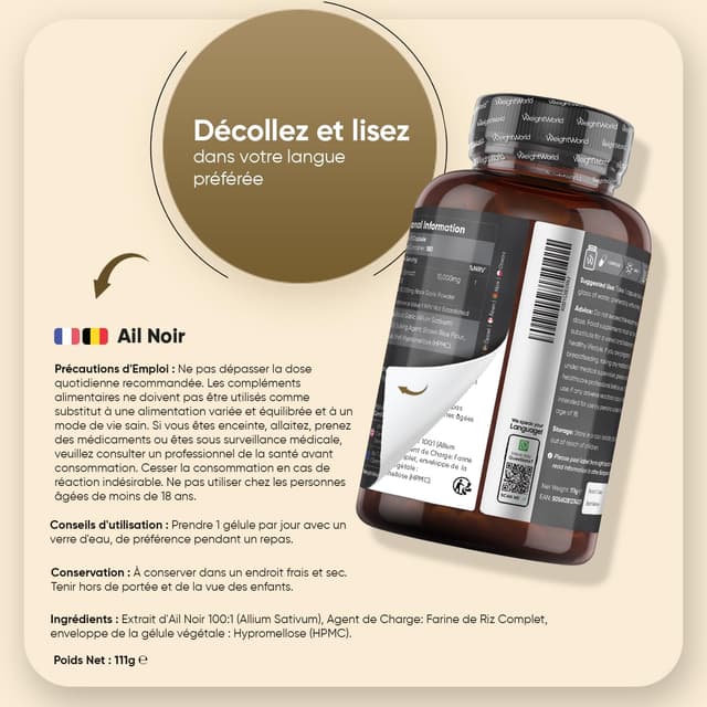 Thumbnail 3 de Ail noir fermenté 15000 mg 💊