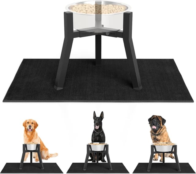 Thumbnail 6 de ADENGL supporto per ciotole rialzate per cani taglia media e grande, larghezza regolabile 18–27 cm