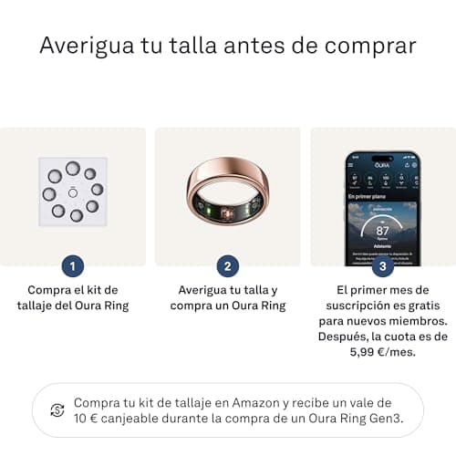 Detalle de Oura Ring Gen3 Horizon Talla 13, Rose Gold