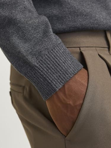 Thumbnail 5 de JACK & JONES Jjebasic Jersey de punto gris oscuro, M