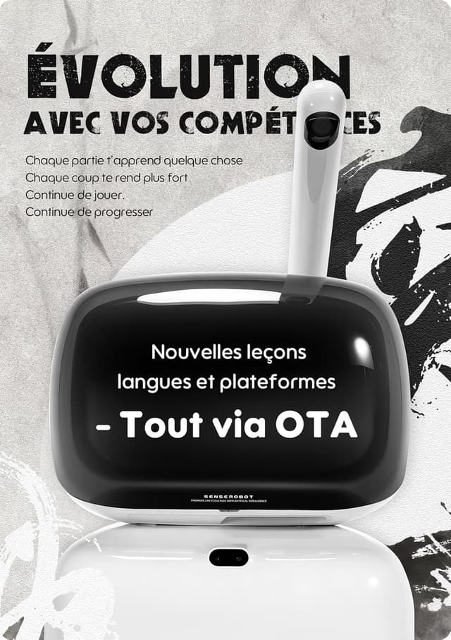 Thumbnail 6 de Sense Robot Go Professionnel – Plateau de Go intelligent avec bras robotisé et IA (23 niveaux)