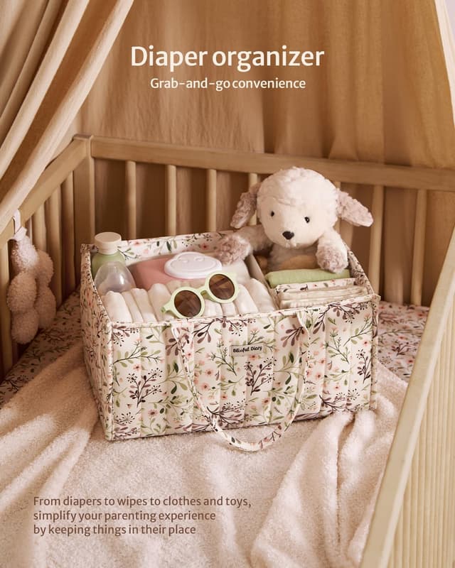 Detalle 2 de Blissful Diary Nappy Caddy Organiser 1 basket