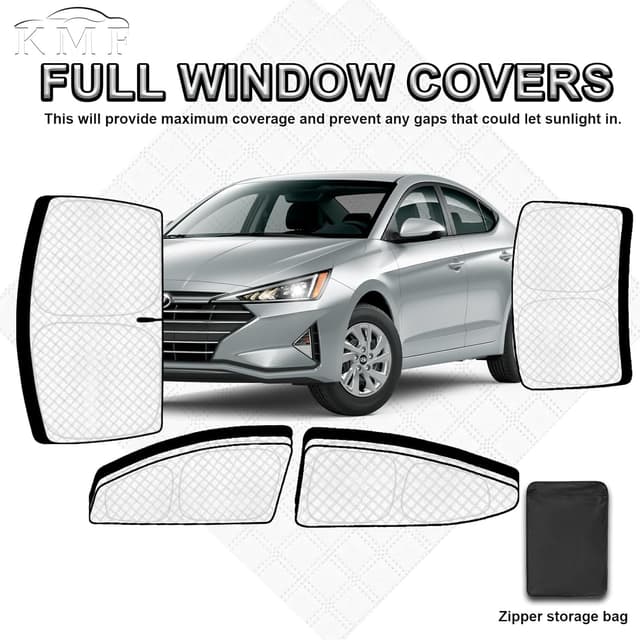 Thumbnail 4 de KMF 6pcs Sun Shades for Elantra 2017-2020