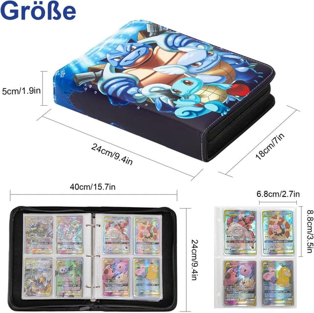 Detalle 2 de Sammelalbum für Pokémon Karten 400 Taschen