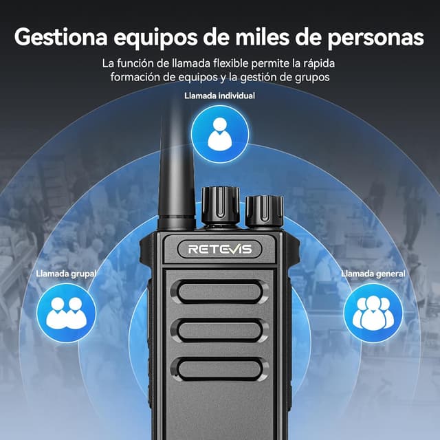 Thumbnail 4 de Retevis MateTalk P64 Walkie Talkie 12 h batería