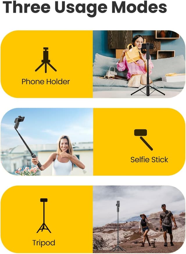 Thumbnail 6 de AOCHUAN Smart M3 3-in-1 Face Tracking tripod for iPhone (57" expandable selfie stick with remote)