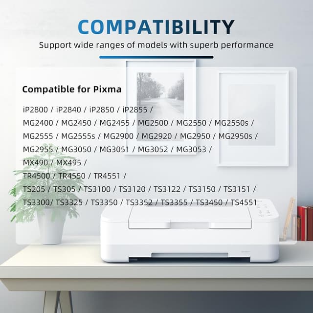 Detalle 2 de Neiber 545 XL Schwarz (PG-545XL) kompatible Patronen für Canon 545 – für diverse Pixma-Modelle