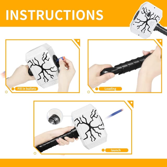 Detalle de Coophit Thor Dart-Blasting Hammer 30 darts 🔫