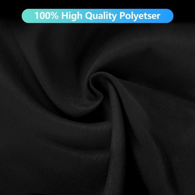 Detalle 2 de JEBUTU Black Backdrop Large 2x3m portable photography background (polyester, washable)