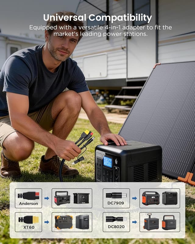 Detalle de ZOUPW 350W Portable Solar Panel 43V ⚡