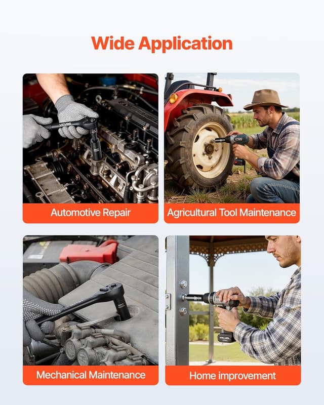 Thumbnail 4 de VEVOR 50-Piece 3/8 Drive Socket Set