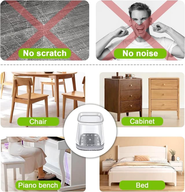 Thumbnail 6 de GICUNK Chair Leg Protectors 32Pcs