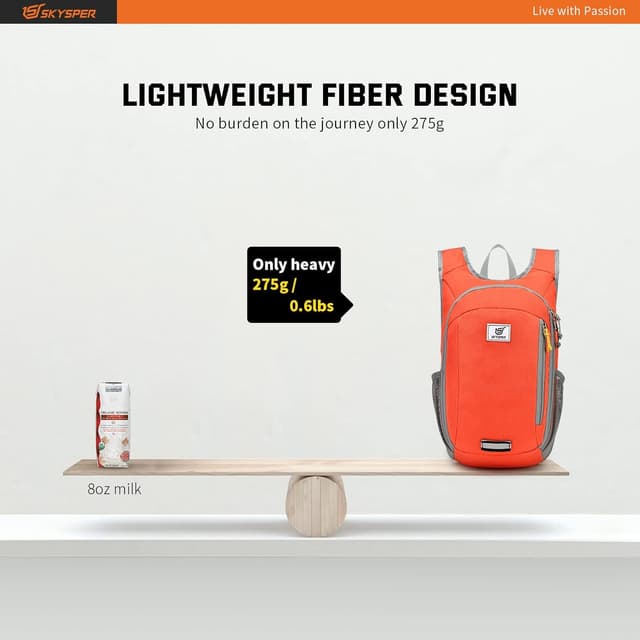 Detalle 2 de SKYSPER Small Daypack 10L foldable backpack