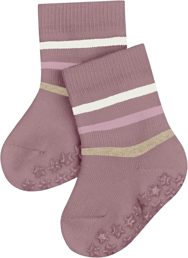 Detalle de FALKE Unisex Baby Multi Stripe Stoppersocken mit Silikonnoppen – 1 Paar (Modell 12181)