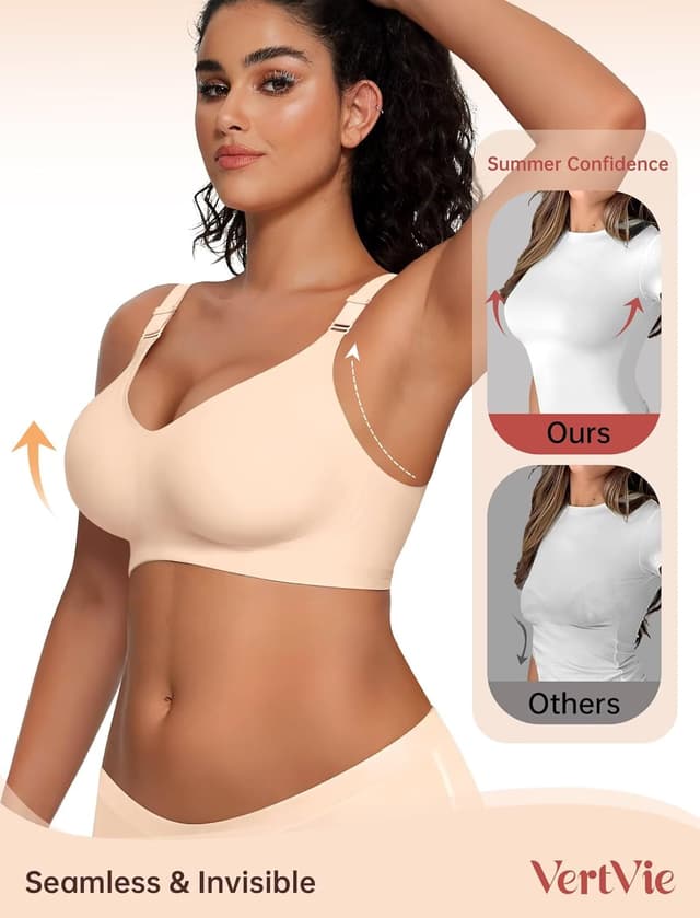 Thumbnail 2 de Vertvie Wireless Push Up Bra 3D Support