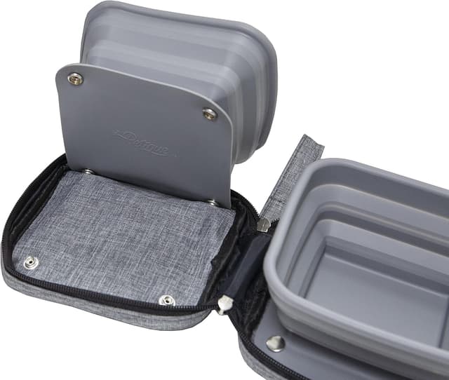 Thumbnail 1 de Portabowl : écuelles pliables 2 en 1 en silicone alimentaire avec étui de transport pour chien