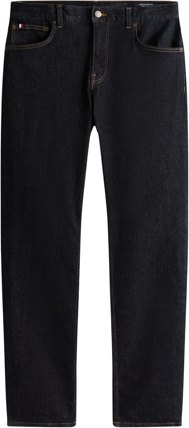 Detalle 2 de Tommy Hilfiger Men’s Straight Fit Denton Mid Rise Jeans