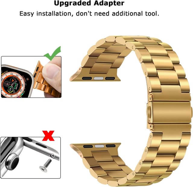 Detalle 2 de Tasikar Stainless Steel Strap for Apple Watch 49mm