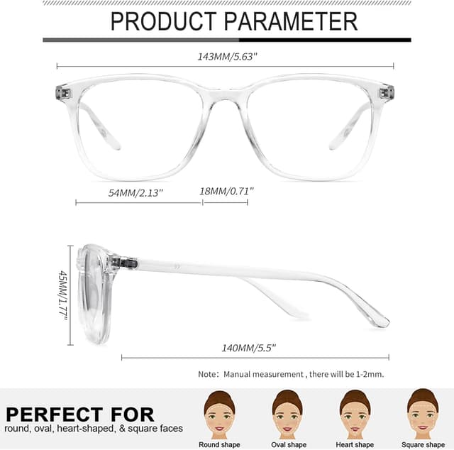 Thumbnail 2 de Joopin Gafas bloqueo luz azul para ordenador