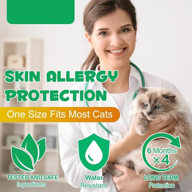 Thumbnail 5 de Collare antiparassitario per gatti 4 pacchi, 24 mesi di protezione 🐾