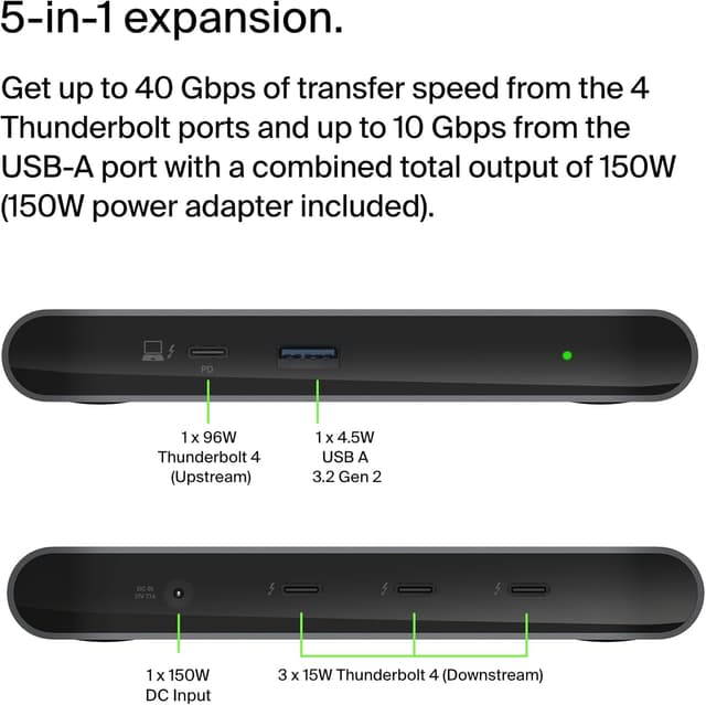 Thumbnail 1 de Belkin Connect Thunderbolt 4 Dock 96W