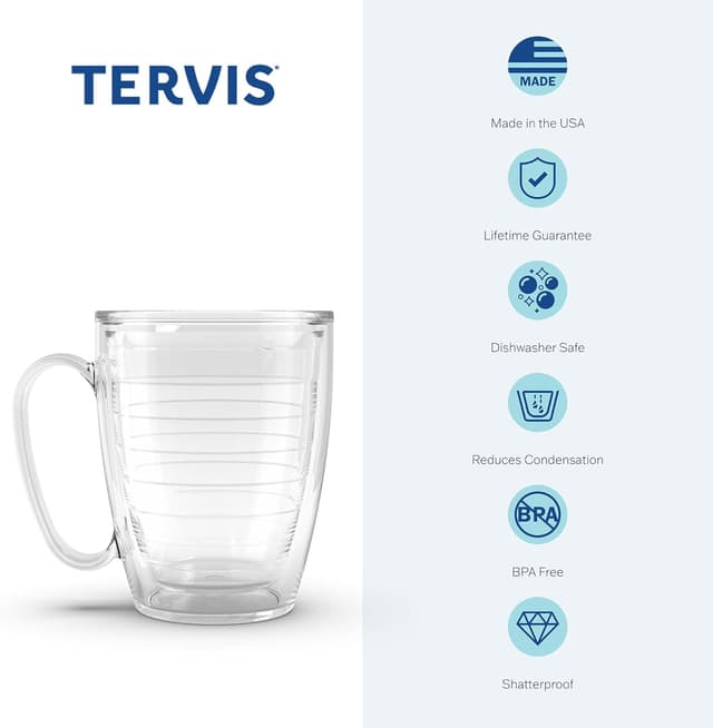 Detalle de Tervis Florida Key West Collage 16oz Tumbler Mug with Wrap and Yellow Lid (Clear)