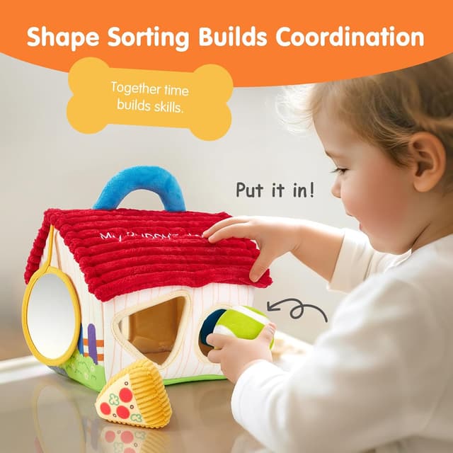 Thumbnail 5 de hahaland Plush Puppy Sensory Toy 6-12 Months