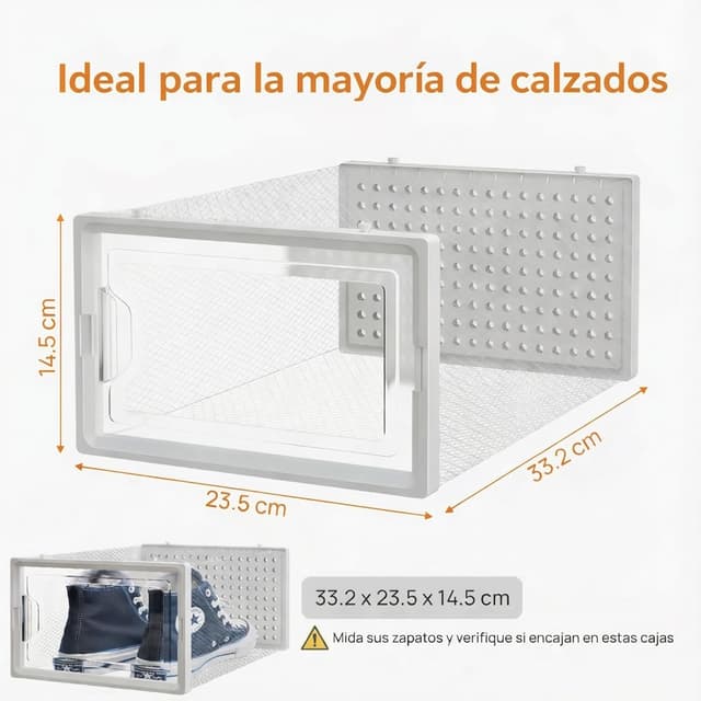Thumbnail 2 de CM HOME Cajas de Zapatos Transparentes Pack 12
