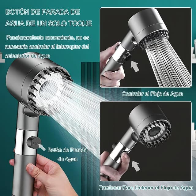 Thumbnail 5 de Alcachofa de ducha con filtro Gris